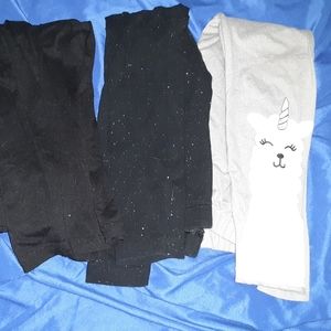 Girls small leggings 3pc